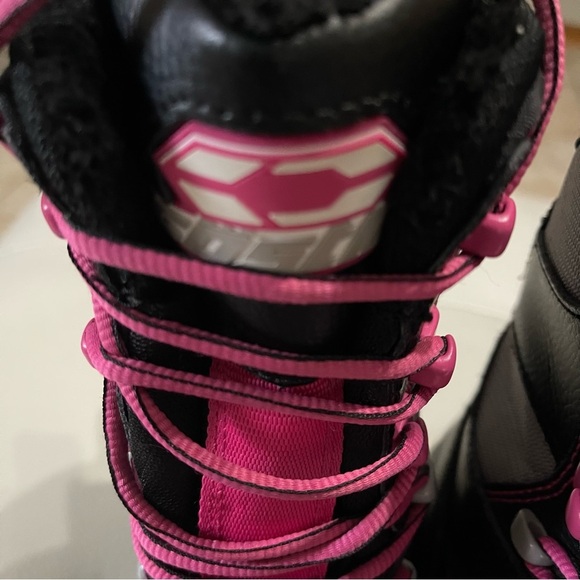 Castle Force women’s snowmobile/winter boot pink black size 6 EUC - Picture 9 of 11